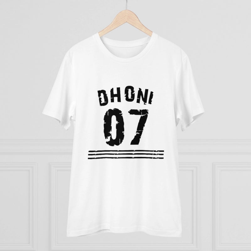 Mayawye Men's PC Cotton Cricket Design Printed T Shirt (Color: White, Thread Count: 180GSM)