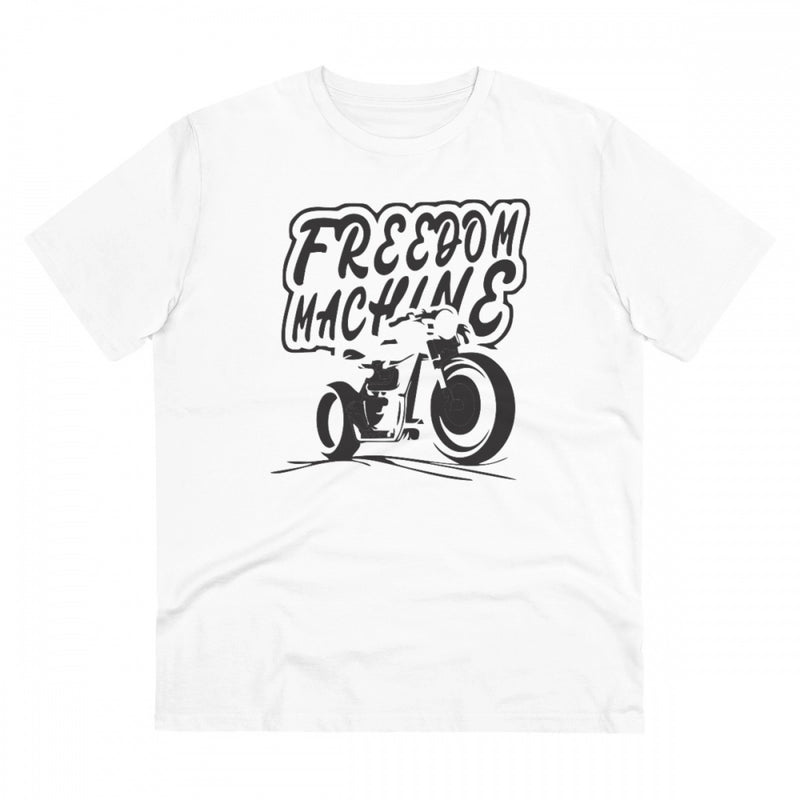 Mayawye Men's PC Cotton Bike Ride Design Printed T Shirt (Color: White, Thread Count: 180GSM)