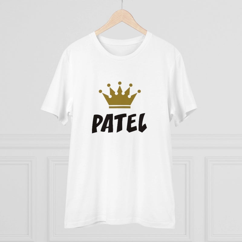Mayawye Men's PC Cotton Patel Printed T Shirt (Color: White, Thread Count: 180GSM)