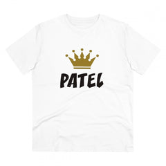 Mayawye Men's PC Cotton Patel Printed T Shirt (Color: White, Thread Count: 180GSM)