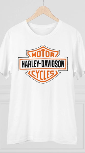 Mayawye Men's PC Cotton Bike Ride Design Printed T Shirt (Color: White, Thread Count: 180GSM)