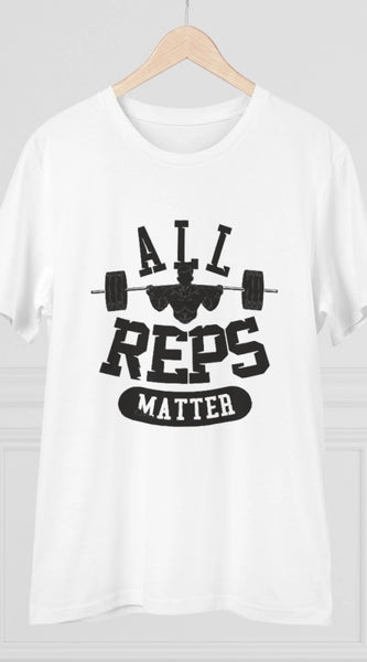 Mayawye Men's PC Cotton All Reps Matter Printed T Shirt (Color: White, Thread Count: 180GSM)