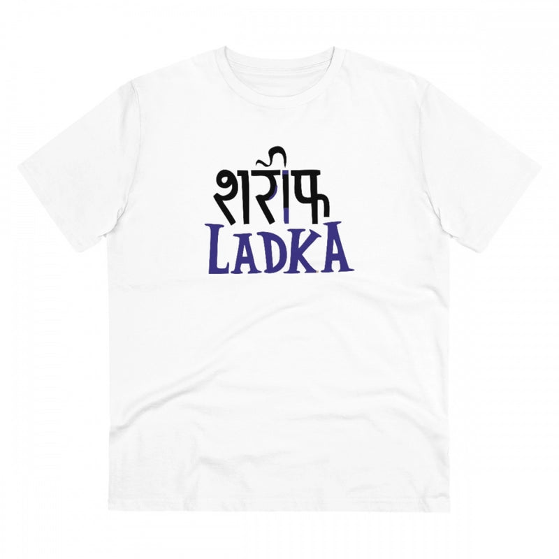 Mayawye Men's PC Cotton Sarif Ladka Printed T Shirt (Color: White, Thread Count: 180GSM)