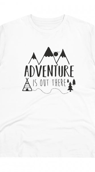 Mayawye Men's PC Cotton Explore The Unseen Printed T Shirt (Color: White, Thread Count: 180GSM)