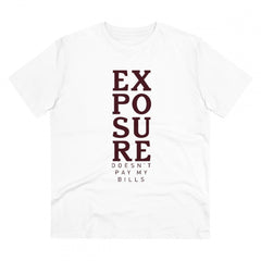 Mayawye Men's PC Cotton Exposure Printed T Shirt (Color: White, Thread Count: 180GSM)