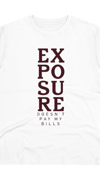 Mayawye Men's PC Cotton Exposure Printed T Shirt (Color: White, Thread Count: 180GSM)