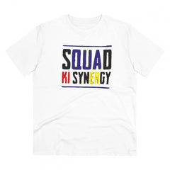 Mayawye Men's PC Cotton Squed Ki Syneagy Printed T Shirt (Color: White, Thread Count: 180GSM)