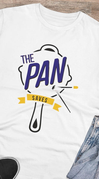 Mayawye Men's PC Cotton The Pan Pubg Printed T Shirt (Color: White, Thread Count: 180GSM)