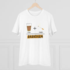 Mayawye Men's PC Cotton Telugu Desing Printed T Shirt (Color: White, Thread Count: 180GSM)