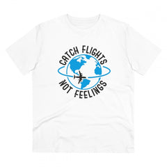 Mayawye Men's PC Cotton Explore The Unseen Printed T Shirt (Color: White, Thread Count: 180GSM)