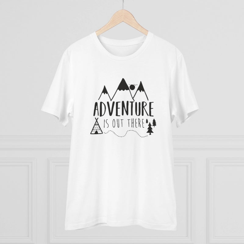 Mayawye Men's PC Cotton Explore The Unseen Printed T Shirt (Color: White, Thread Count: 180GSM)