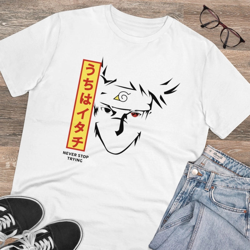 Mayawye Men's PC Cotton Kunffo Printed T Shirt (Color: White, Thread Count: 180GSM)