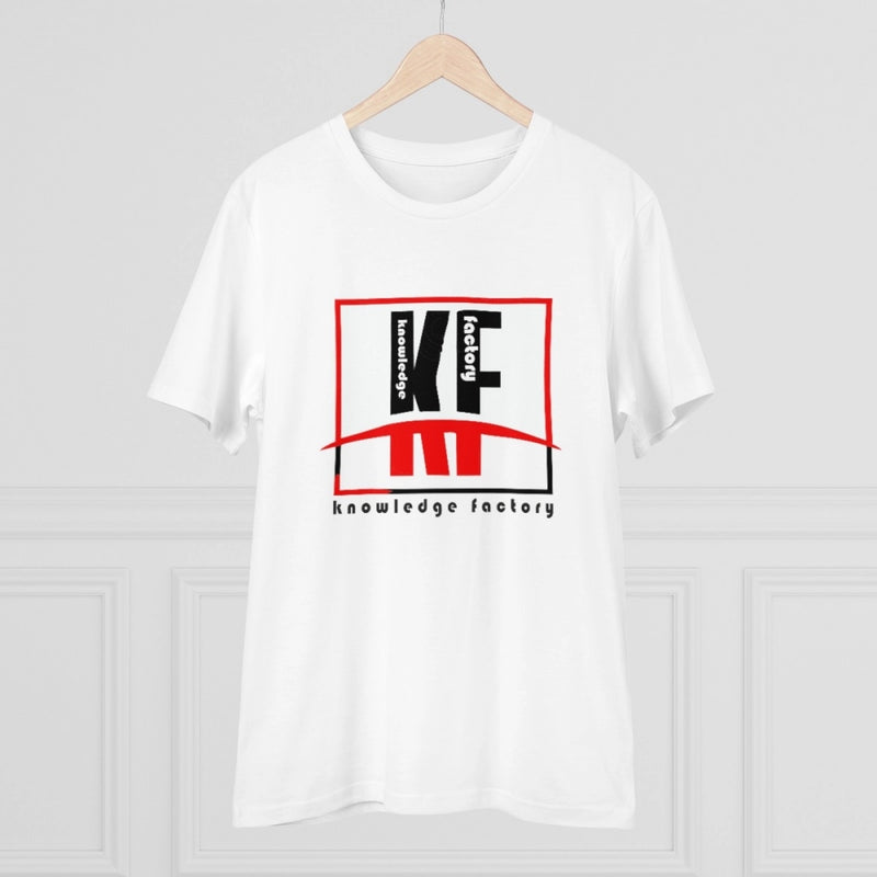 Mayawye Men's PC Cotton Knowledge Factory Printed T Shirt (Color: White, Thread Count: 180GSM)
