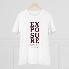Mayawye Men's PC Cotton Exposure Printed T Shirt (Color: White, Thread Count: 180GSM)
