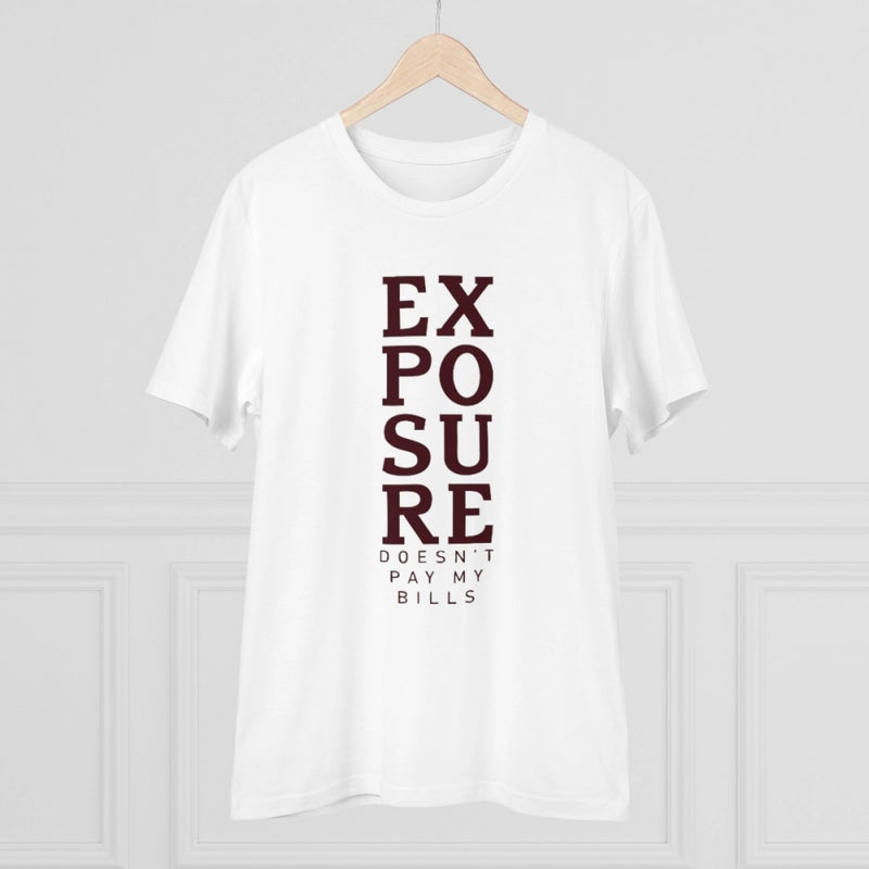 Mayawye Men's PC Cotton Exposure Printed T Shirt (Color: White, Thread Count: 180GSM)