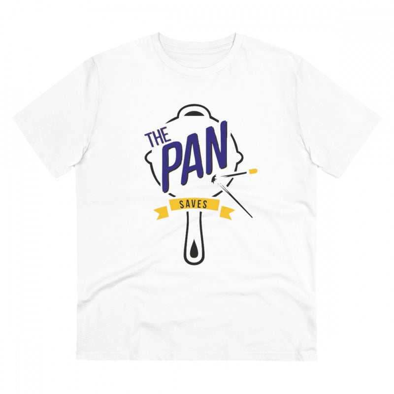 Mayawye Men's PC Cotton The Pan Pubg Printed T Shirt (Color: White, Thread Count: 180GSM)