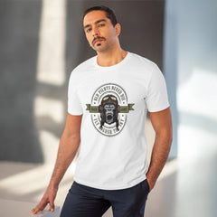 Mayawye Men's PC Cotton Gorila Desing Printed T Shirt (Color: White, Thread Count: 180GSM)