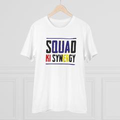 Mayawye Men's PC Cotton Squed Ki Syneagy Printed T Shirt (Color: White, Thread Count: 180GSM)