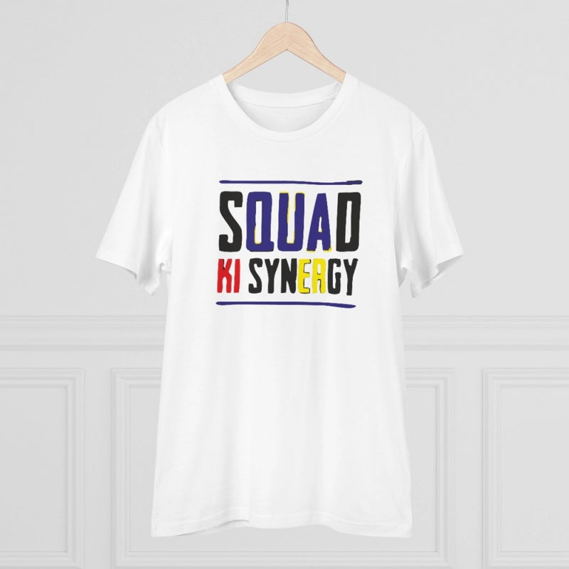 Mayawye Men's PC Cotton Squed Ki Syneagy Printed T Shirt (Color: White, Thread Count: 180GSM)