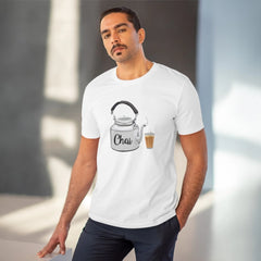Mayawye Men's PC Cotton Marathi Desing Printed T Shirt (Color: White, Thread Count: 180GSM)