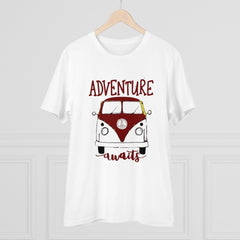 Mayawye Men's PC Cotton Explore The Unseen Printed T Shirt (Color: White, Thread Count: 180GSM)