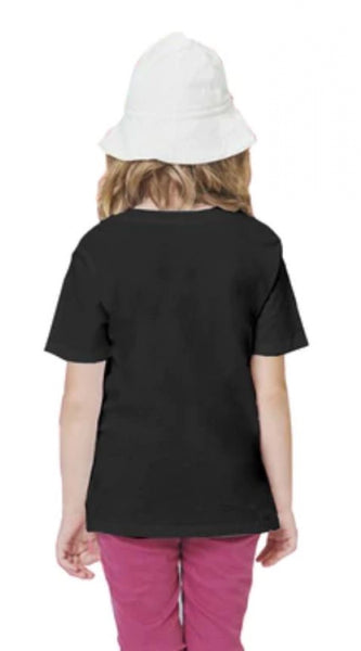 Mayawye Girls Cotton Rowdy Baby Half Sleeve TShirt (Black)
