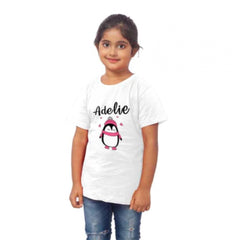 Mayawye Girls Cotton Adelie Half Sleeve TShirt (White)