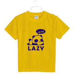 Mayawye Boys Cotton Lazy Half Sleeve TShirt (Mustard)