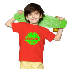Mayawye Boys Cotton Adorable Baby Half Sleeve TShirt (Red)