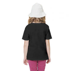 Mayawye Girls Cotton Baby Shark Half Sleeve TShirt (Black)