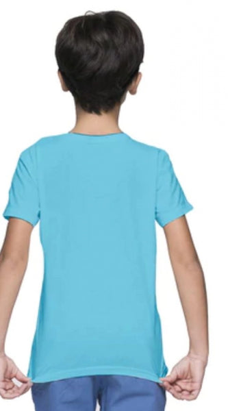 Mayawye Boys Cotton Baby Shark Half Sleeve TShirt (Blue)