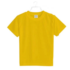 Mayawye Boys Cotton Plain Half Sleeve TShirt (Yellow)