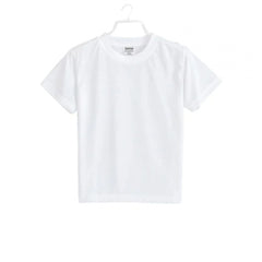 Mayawye Boys Cotton Plain Half Sleeve TShirt (White)