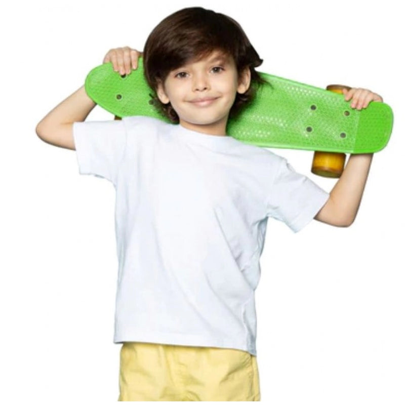 Mayawye Boys Cotton Plain Half Sleeve TShirt (White)