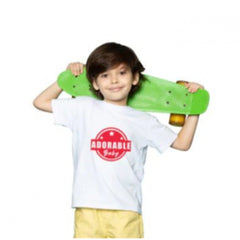 Mayawye Boys Cotton Adorable Baby Half Sleeve TShirt (White)