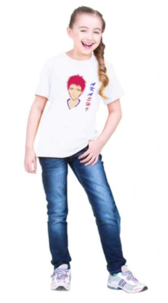 Mayawye Girls Cotton Akashi Half Sleeve TShirt (White)
