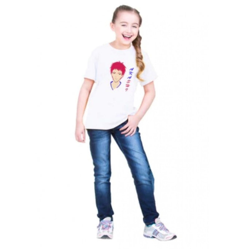Mayawye Girls Cotton Akashi Half Sleeve TShirt (White)