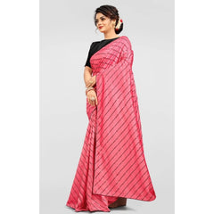 Mayawye Women's Vichitra Saree with Blouse (Gajari, 5-6 Mtrs)