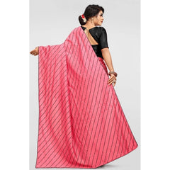 Mayawye Women's Vichitra Saree with Blouse (Gajari, 5-6 Mtrs)