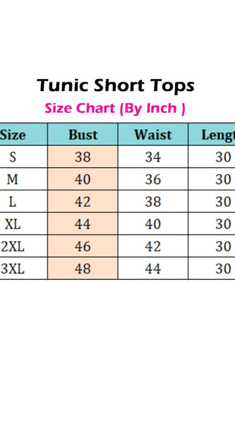 Mayawye Women's 3/4th Sleeve Viscose Blend Tunic Short Top (Black)