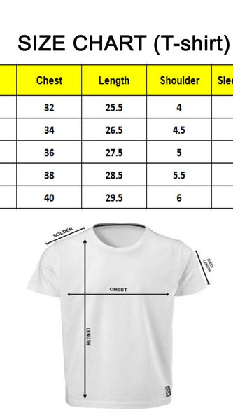 Mayawye Men's PC Cotton Hamara To Name Hi Kaafi Hai Printed T Shirt (Color: White, Thread Count: 180GSM)