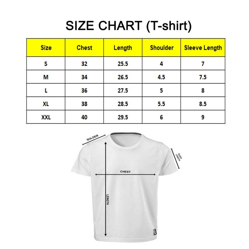 Mayawye Men's PC Cotton Tention Lene Ka Nahi Dene Ka Printed T Shirt (Color: White, Thread Count: 180GSM)