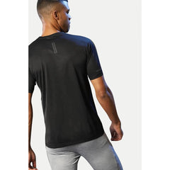 Mayawye Men's Casual Half sleeve Solid Polyester Crew Neck T-shirt (Black)