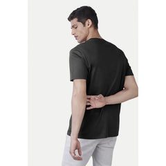Mayawye Men's Casual Half sleeve Printed Cotton Round Neck T-shirt (Dark Grey)