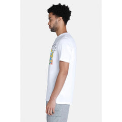 Mayawye Men's Casual Half sleeve Printed Polyester Crew Neck T-shirt (White)