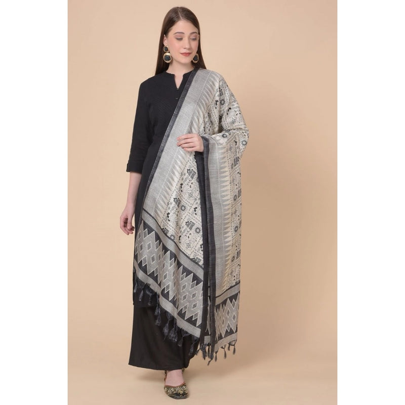 Mayawye Women's Art Silk Printed Dupatta (Multicolored, Length: 2.25 to 2.50 Mtr)