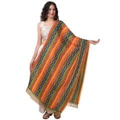 Mayawye Women's Chanderi Printed Dupatta (Multicolor, Length: 2.25 to 2.50 Mtr)