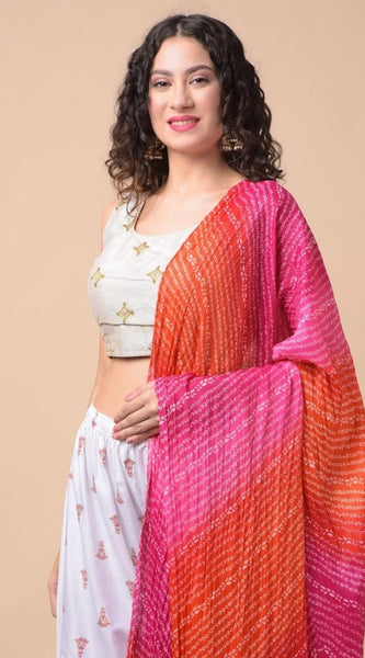 Mayawye Women's Chanderi Printed Dupatta (Multicolor, Length: 2.25 to 2.50 Mtr)