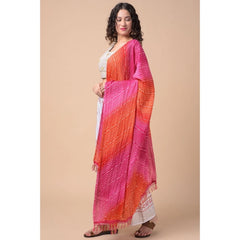 Mayawye Women's Chanderi Printed Dupatta (Multicolor, Length: 2.25 to 2.50 Mtr)