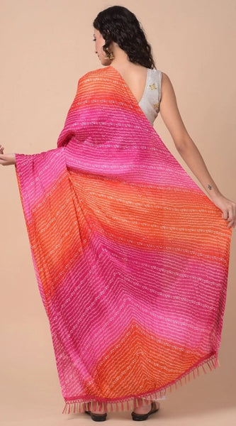 Mayawye Women's Chanderi Printed Dupatta (Multicolor, Length: 2.25 to 2.50 Mtr)